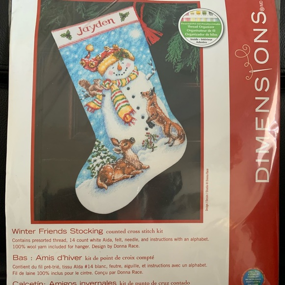Set of three crossstitch stocking kits - Picture 4 of 5